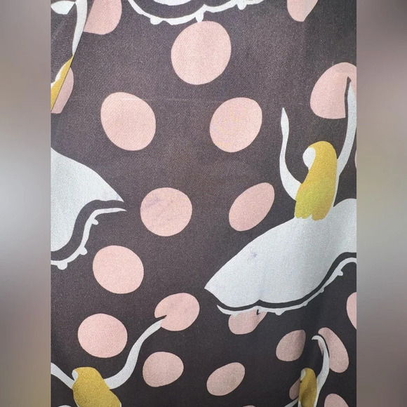 Marni Ballerina 100% Silk Blouse size 40 - Flawed/ Black - Picture 8 of 15